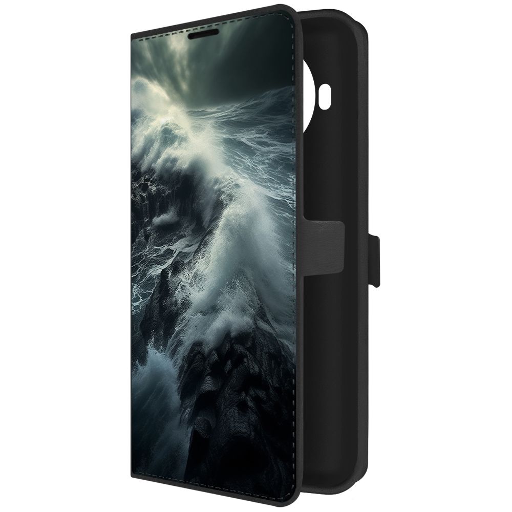 

Чехол-книжка Krutoff Eco Book для Xiaomi Mi 10T Lite Шторм (черный)