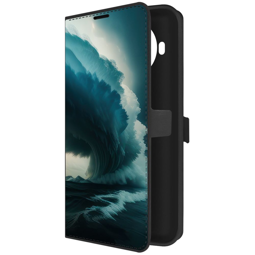 

Чехол-книжка Krutoff Eco Book для Xiaomi Mi 10T Lite Торнадо (черный)