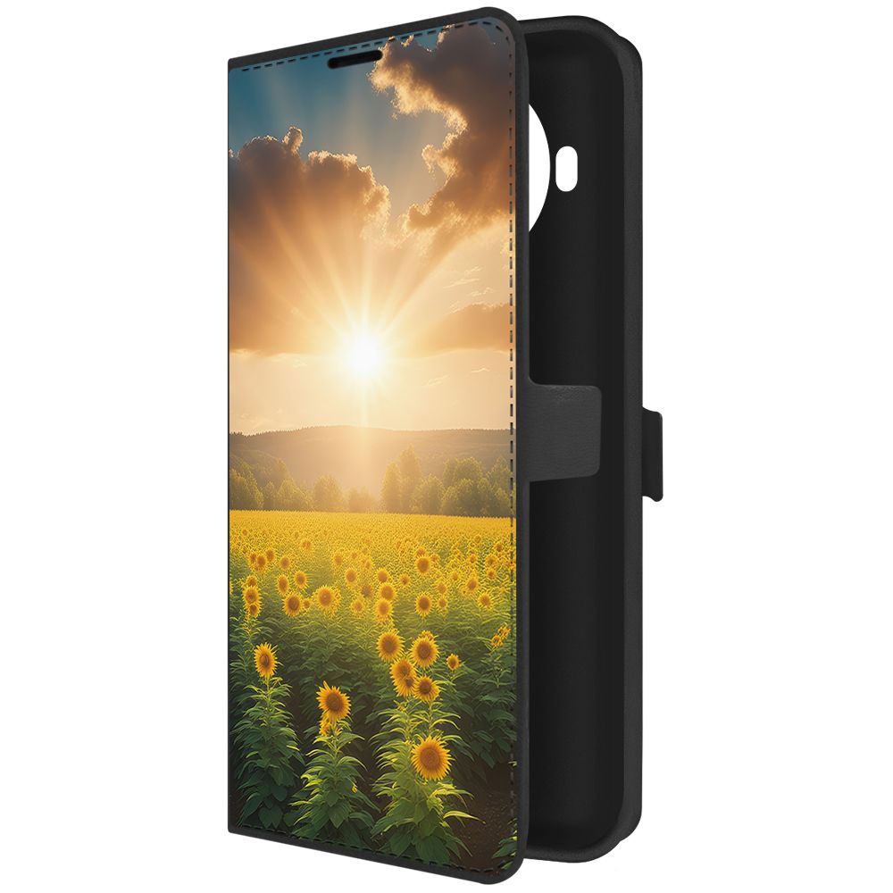 

Чехол-книжка Krutoff Eco Book для Xiaomi Mi 10T Lite Солнечно (черный)