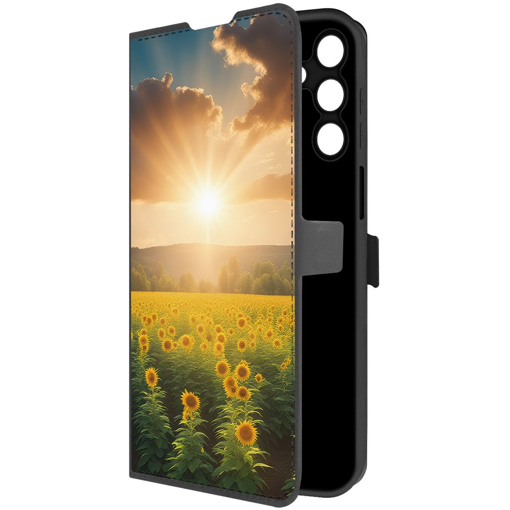 

Чехол-книжка Krutoff Eco Book для Samsung Galaxy A15 4G (A155) Солнечно (черный)