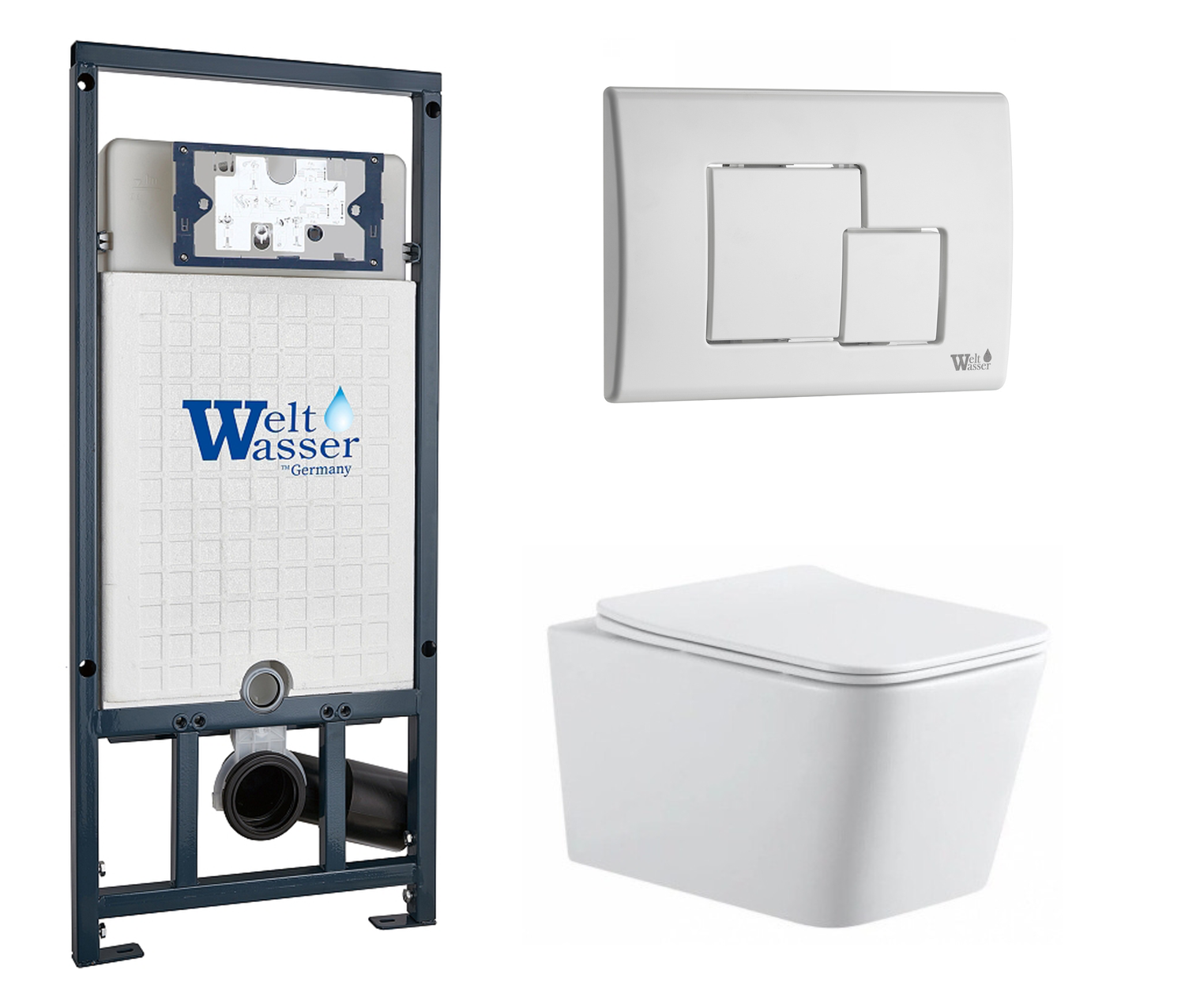 

Комплект: инсталляция WeltWasser Marberg 507 + унитаз BALTI с кнопкой белой