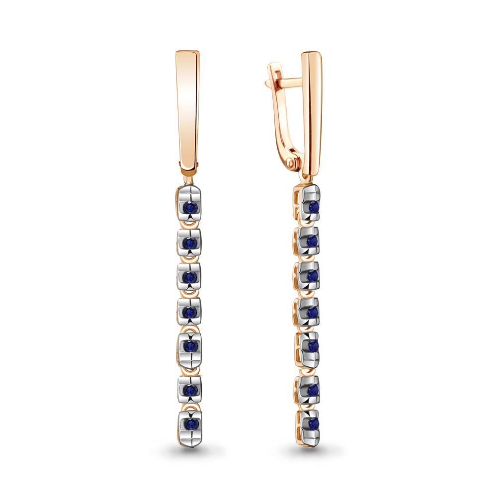 

Серьги из красного золота с сапфиром Aquamarine Aquamarine 941886к_585_кз, 941886к_585_кз