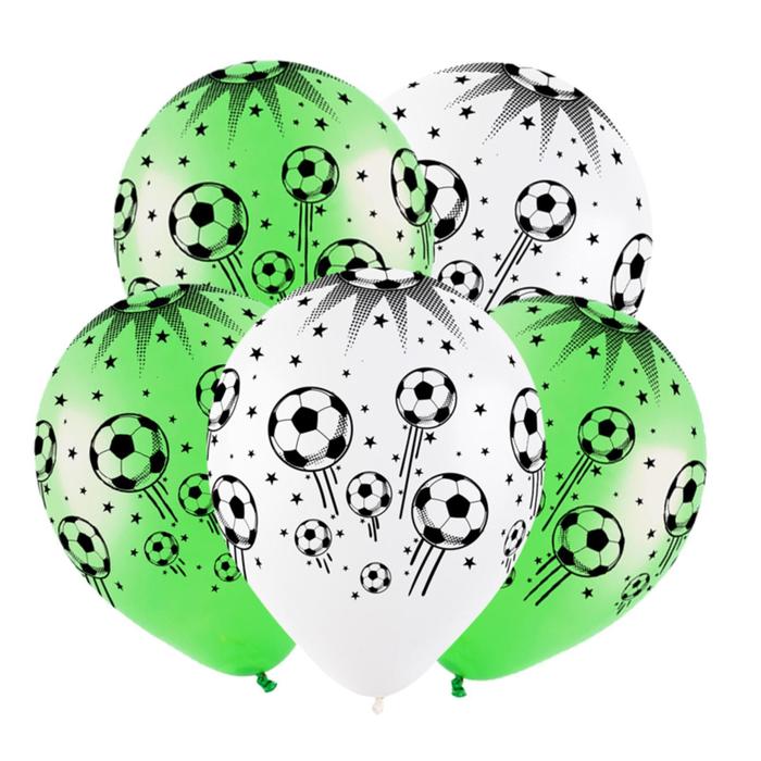 фото Шар латексный 12" «футбольный мяч», пастель, набор 100 шт. bazar