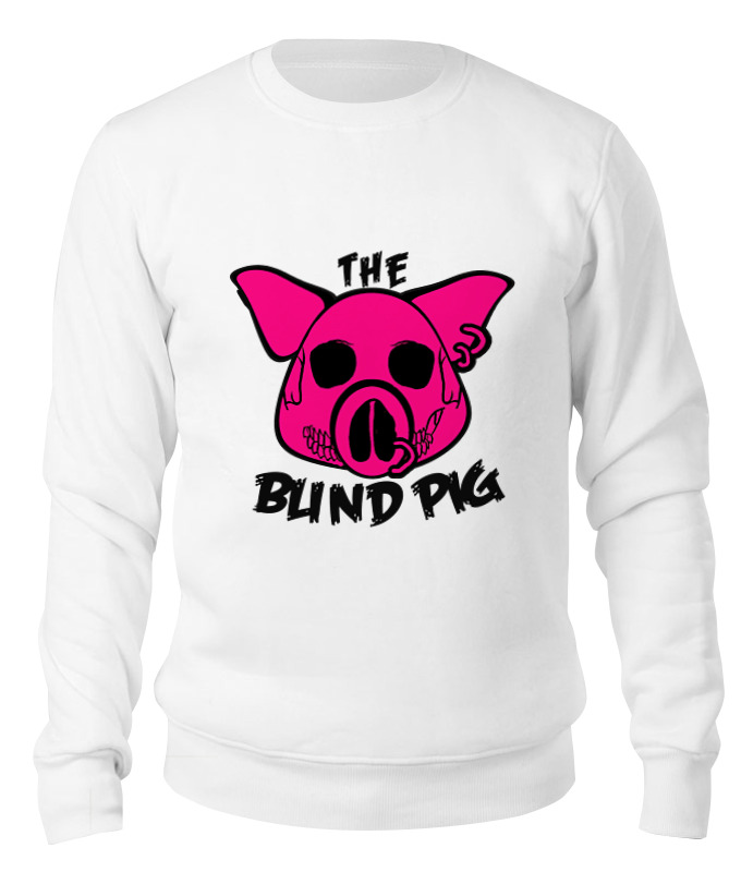 

Свитшот унисекс Printio The blind pig #2 белый S, The blind pig #2