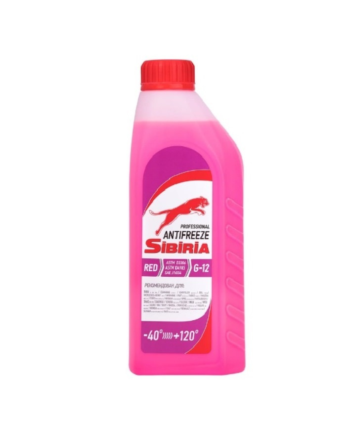 

Антифриз SIBIRIA 8005981 красный, G12+ (-40), красный