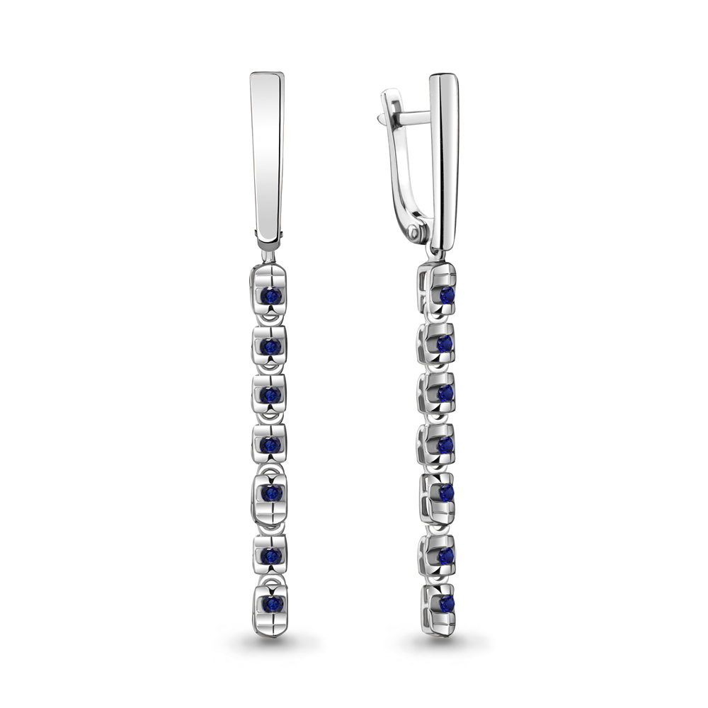 

Серьги из белого золота с сапфиром Aquamarine Aquamarine 941886_585_бз, 941886_585_бз