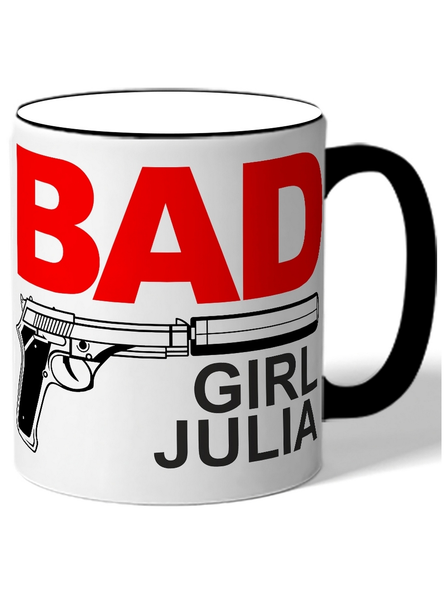 фото Кружка drabs bad girl julia пистолет и глушитель