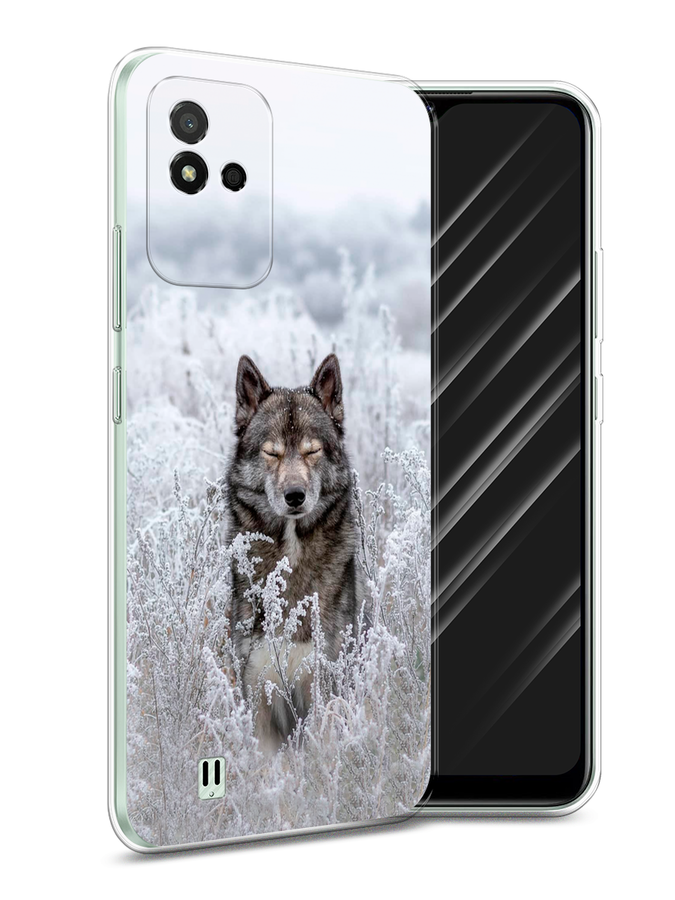 

Чехол Awog на Realme Narzo 50i "Волк в поле", Разноцветный, 2510050-1