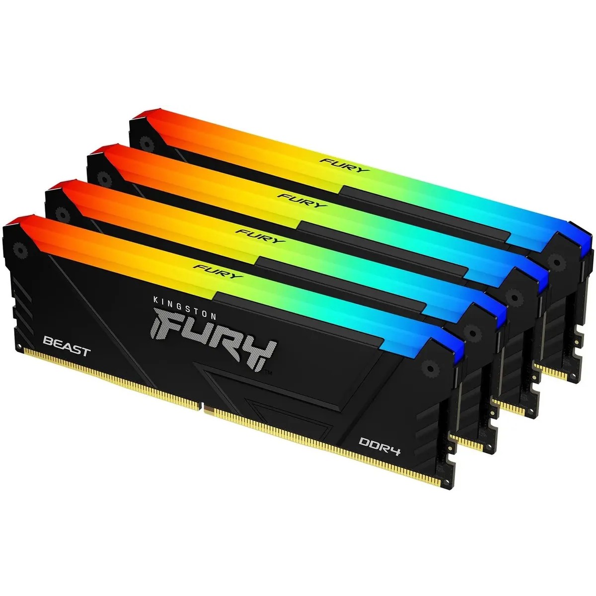 Оперативная память Kingston Fury Beast (KF432C16BB2AK4/64), DDR4 4x16Gb, 3200MHz