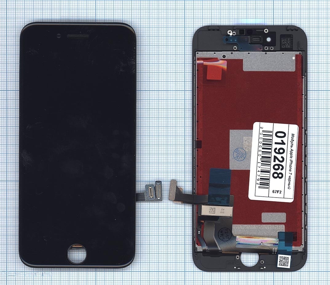 

Дисплей с тачскрином для Apple iPhone 7 черный, для Apple iPhone 7
