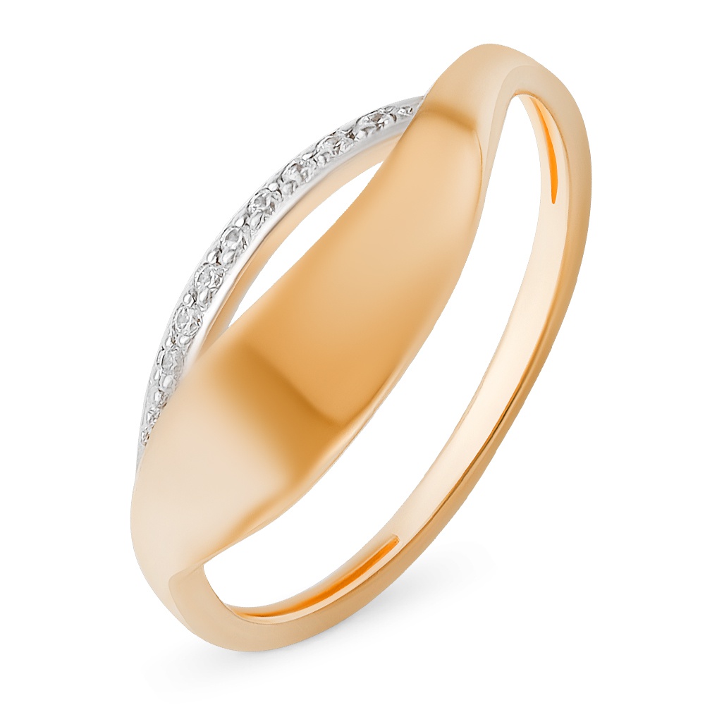 

Кольцо из красного золота р. , 585Gold 301012061, фианит, 301012061