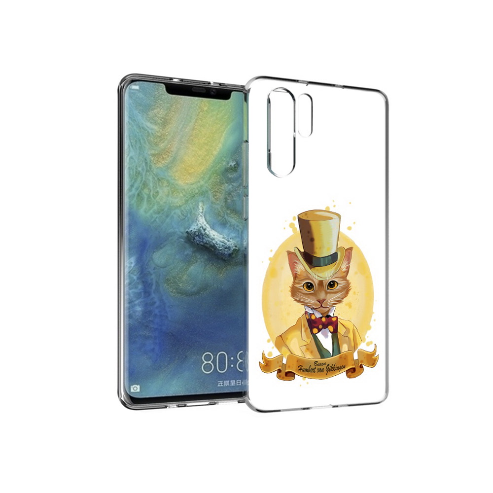 

Чехол MyPads Tocco для Huawei P30 Pro кот юрист, Прозрачный, Tocco