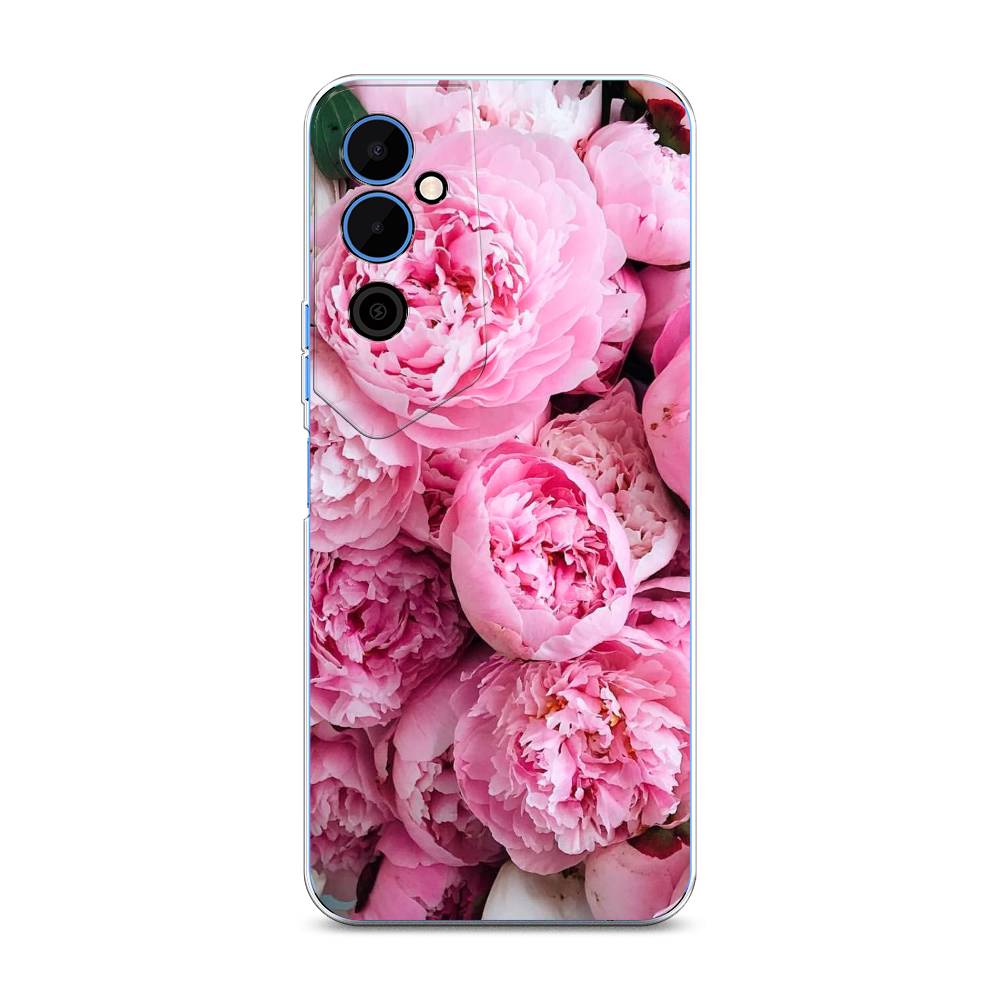 

Чехол на Tecno Pova Neo 2 "Розовые пионы", Бежевый;розовый, 302450-2
