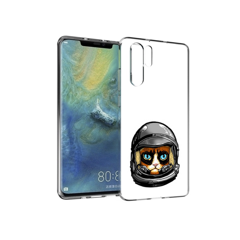 

Чехол MyPads Tocco для Huawei P30 Pro кот космонавт, Прозрачный, Tocco