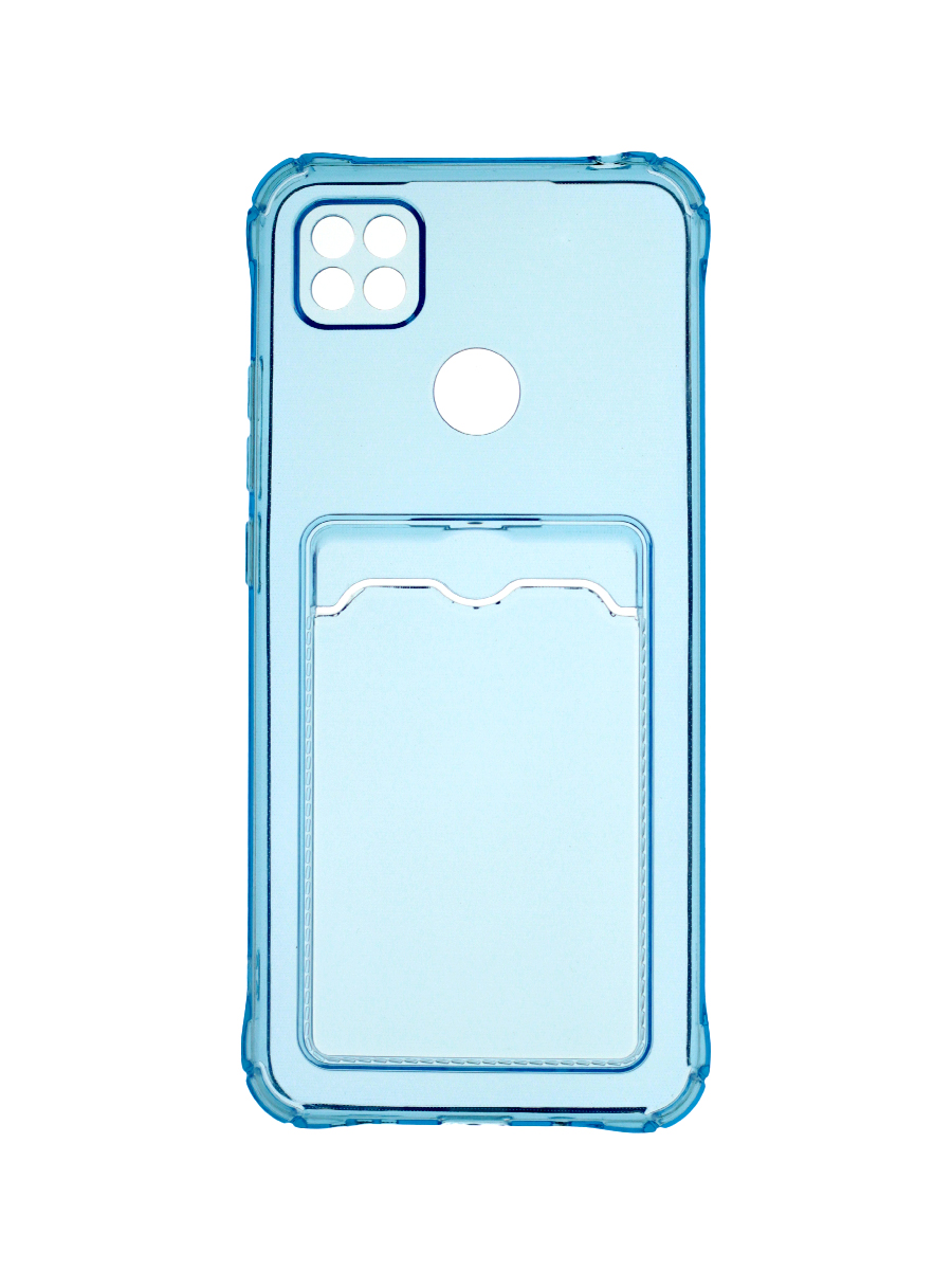 фото Чехол zibelino для xiaomi redmi 10a/9c silicone card holder case light blue