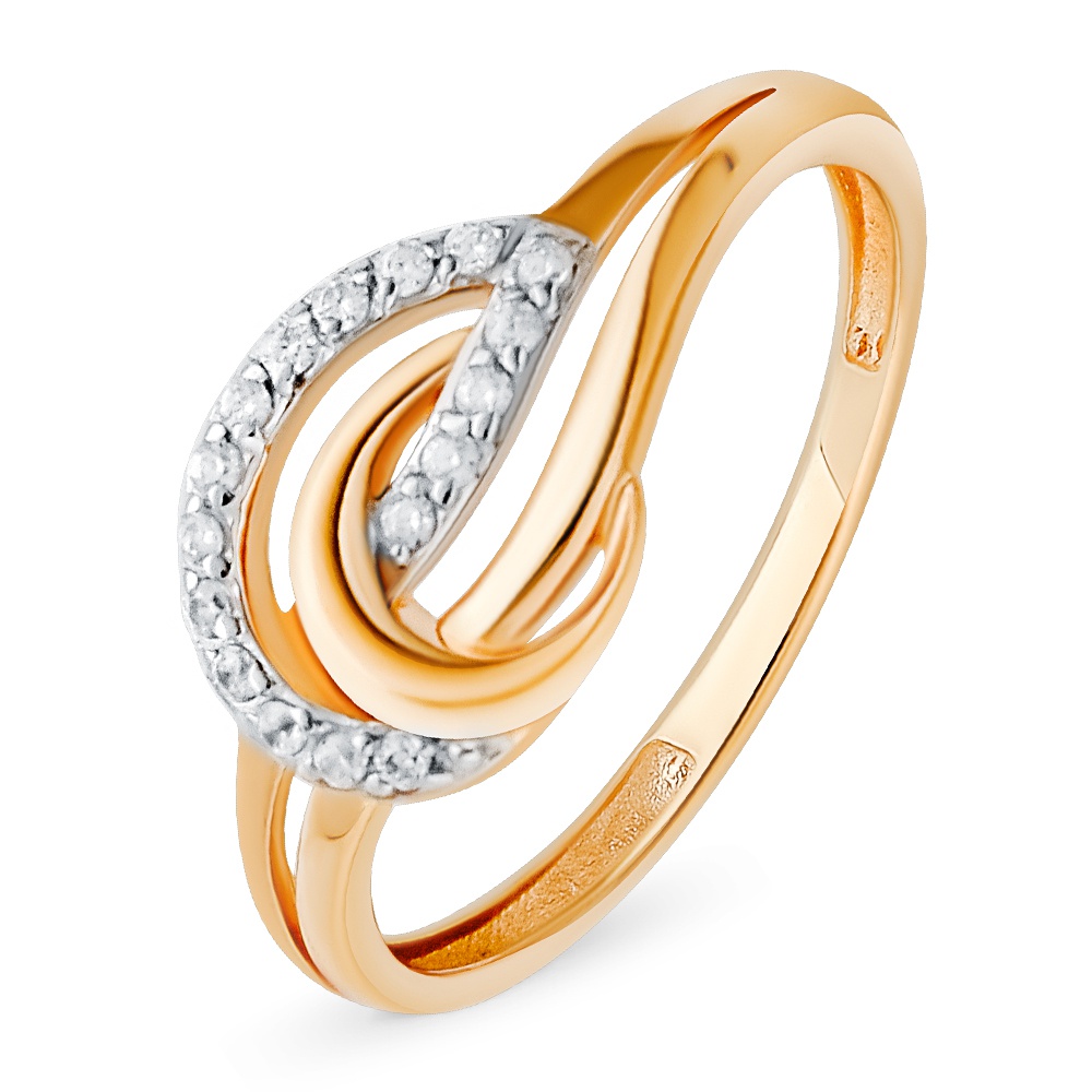 

Кольцо из золота р. , 585Gold 301012062, фианит, 301012062