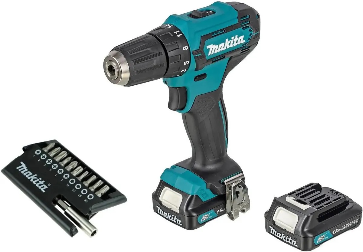 Makita DF333DWYE + набор бит D-30651