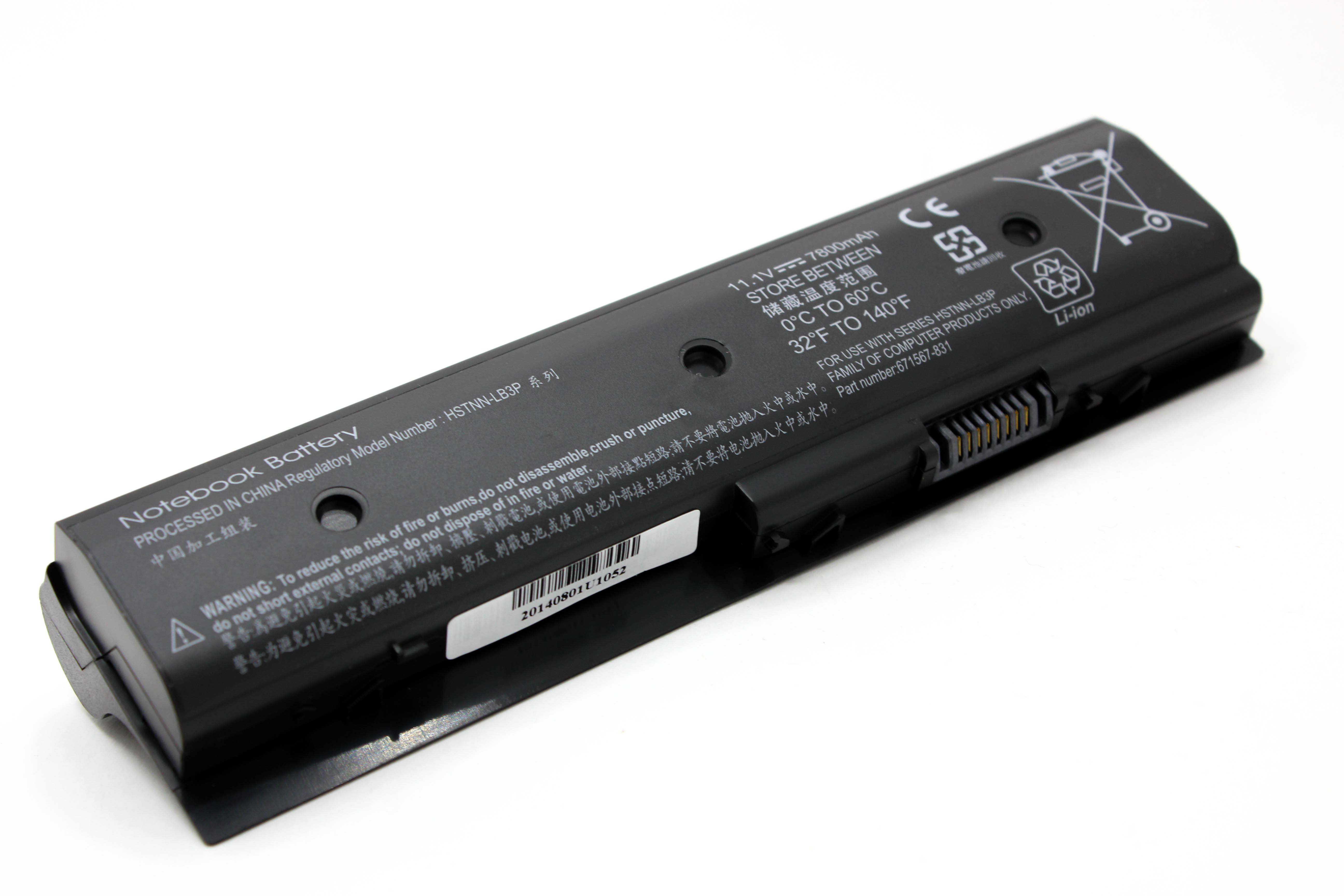 

Аккумулятор для ноутбука HP DV4-5000, DV6-7000, DV6-8000, DV7-7000 (10.8V 6600mAh)