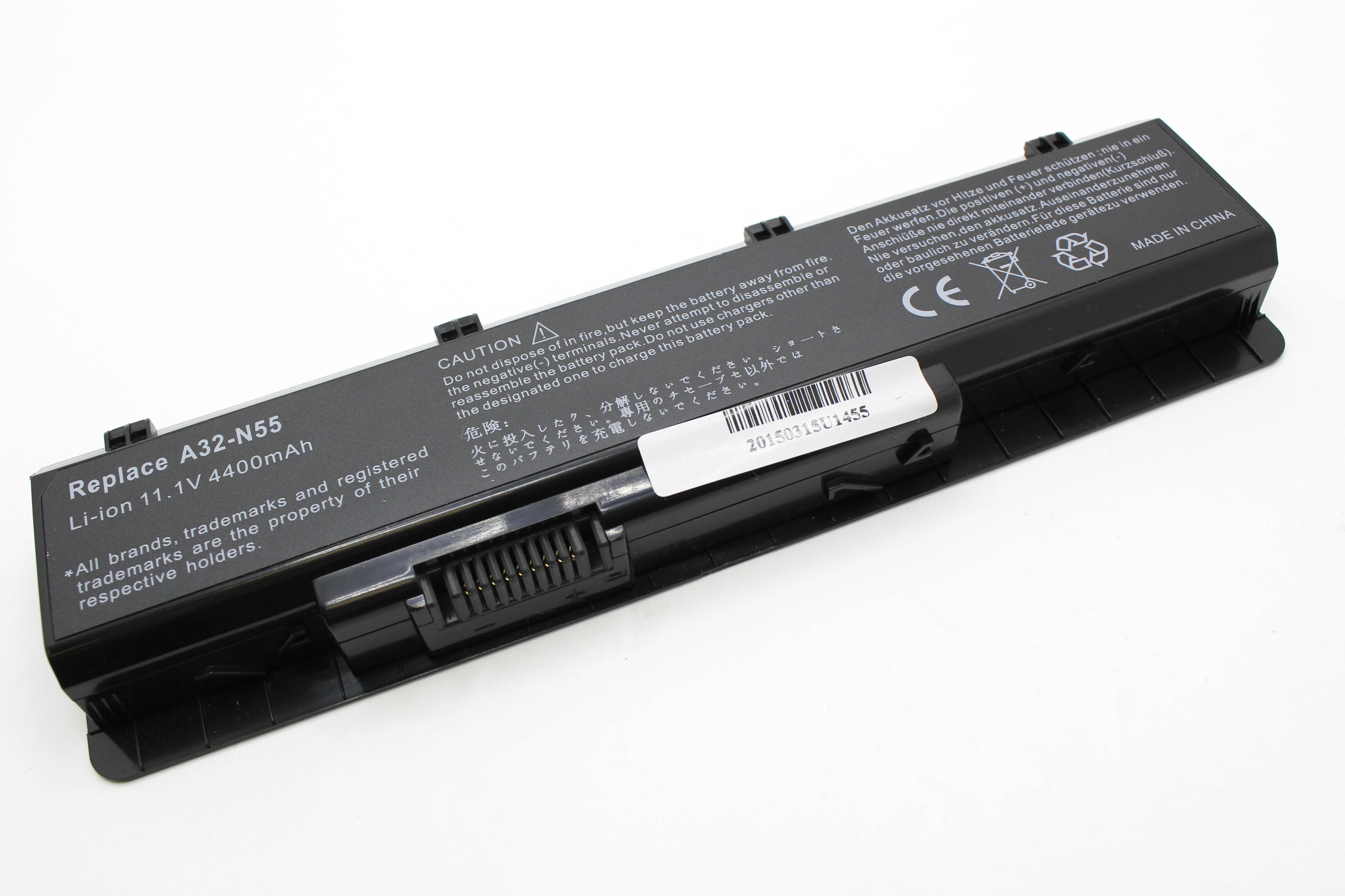 

Аккумулятор для ноутбука Asus N55 N75 N45 (11.1V 4400mAh) A32-N55