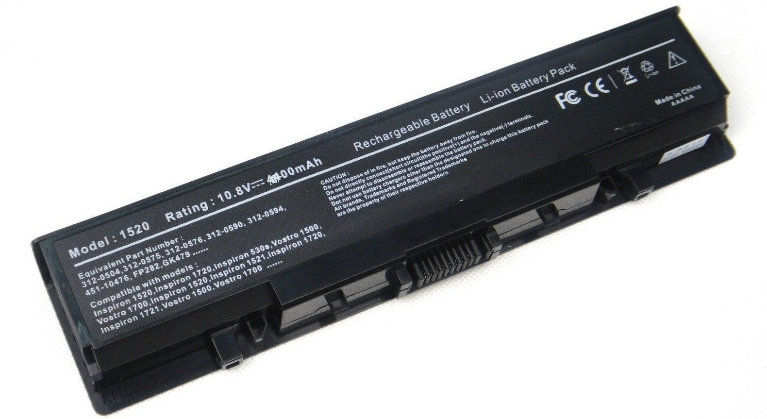 

Аккумулятор для ноутбука Dell 1520 1521 1720 (11.1V 4400mAh) 312-0504 312-0513 312-0518