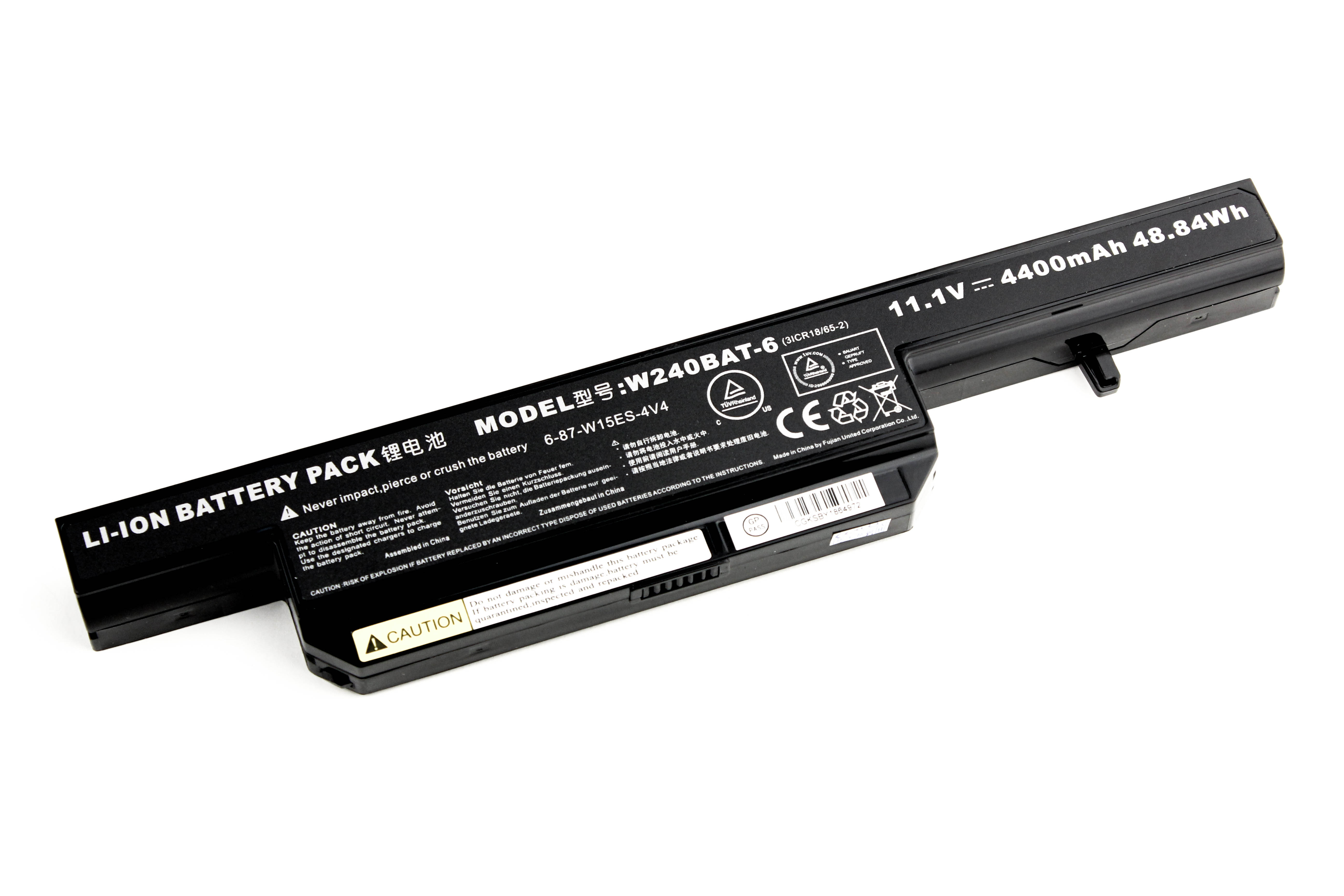 

Аккумулятор для ноутбука Clevo W240 ORG (11.1V 4400mAh) W240BAT-6 C5500BAT-4