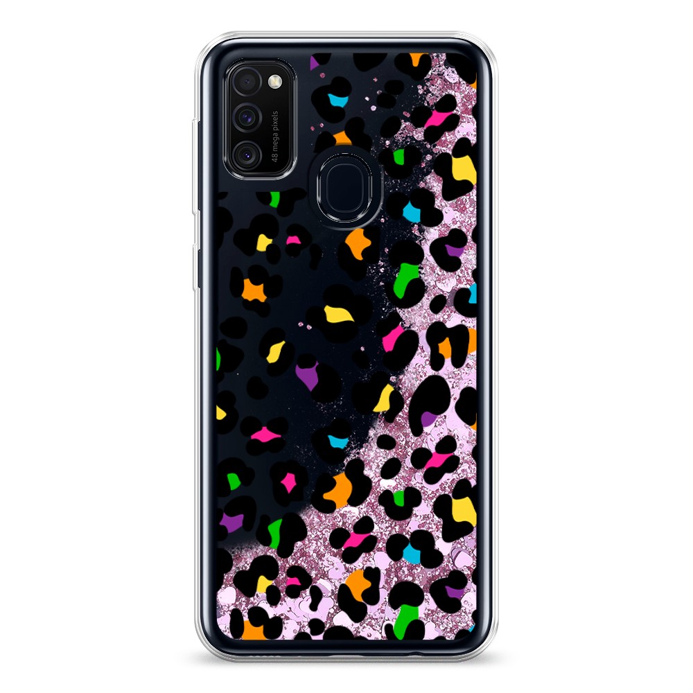 

Жидкий чехол с блестками "Яркий леопард" на Samsung Galaxy M21, 29794-1