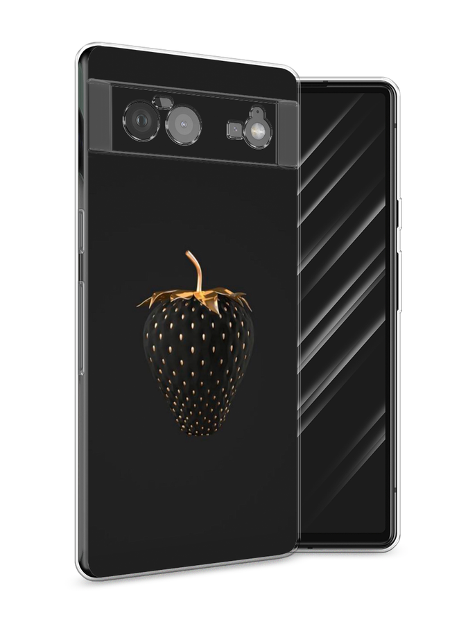 

Чехол Awog на Google Pixel 6 "Черно-золотая клубника", Разноцветный, 270850-10