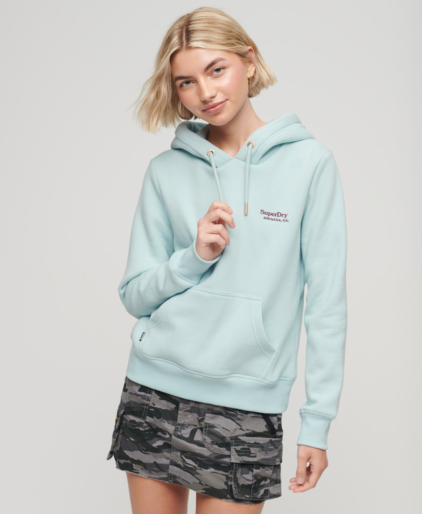 

Худи женское Superdry W2012049A голубое 8 UK, Голубой, W2012049A