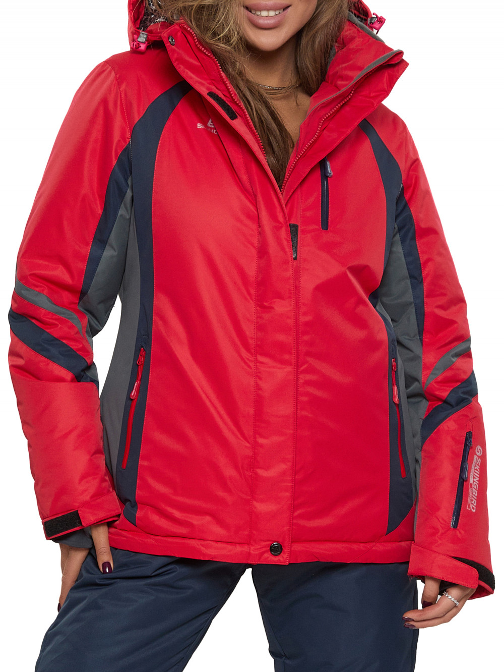 

Горнолыжная куртка женская big size AD552012Kr, 50, Красный, AD552012