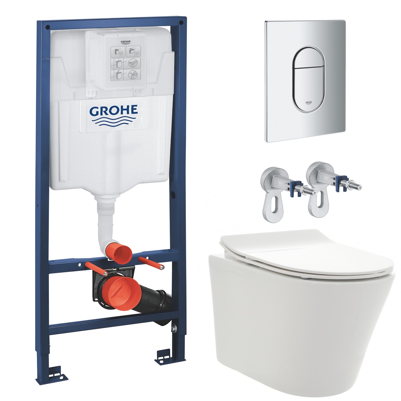 

Комплект инсталляции GROHE с унитазом AQUAme и сиденьем с микролифтом (NW0181/S)