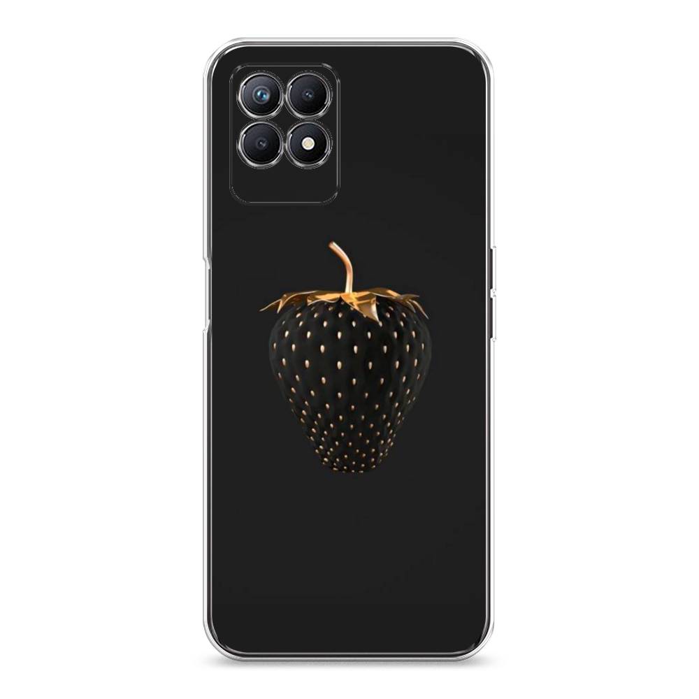 

Чехол Awog на Realme 8i "Черно-золотая клубника", Разноцветный, 257350-10