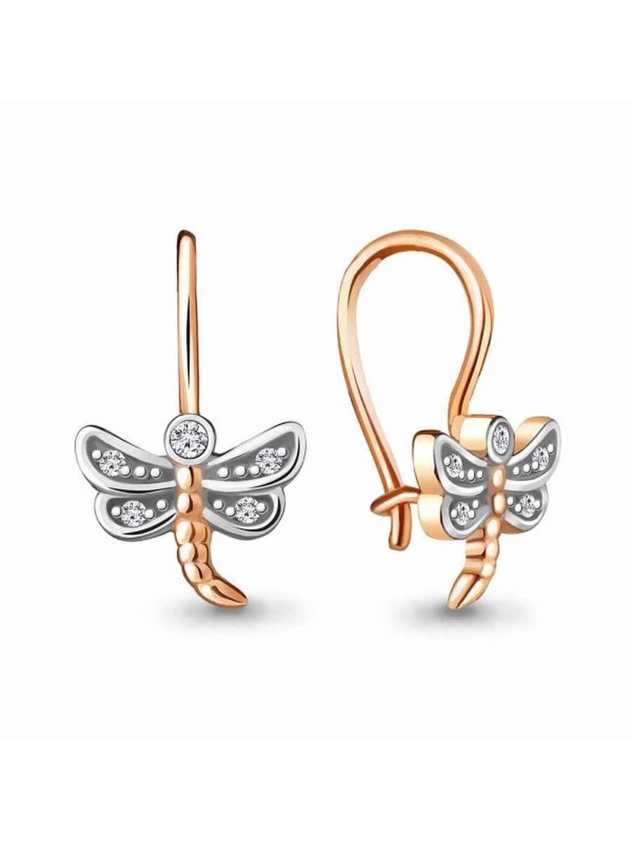 

Серьги из золота TEO MAORI 845043А.1, фианит, 845043А.1
