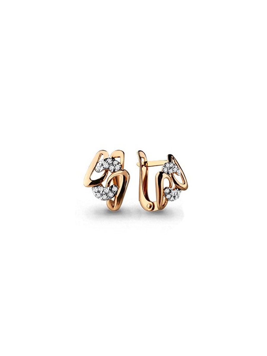 

Серьги из золота TEO MAORI 842996.1, фианит, 842996.1