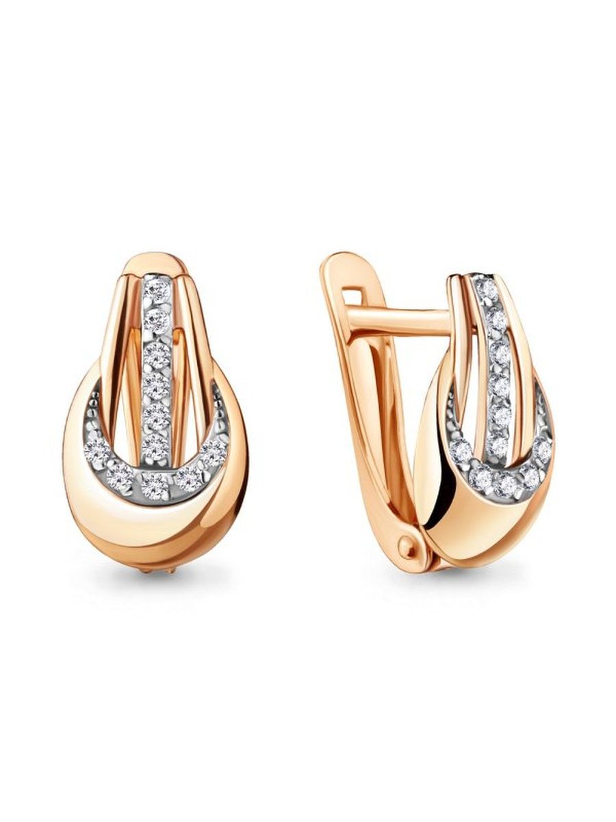 

Серьги из золота TEO MAORI 842995.1, фианит, 842995.1