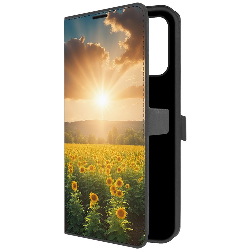 

Чехол-книжка Krutoff Eco Book для Xiaomi Redmi Note 10S Солнечно (черный)