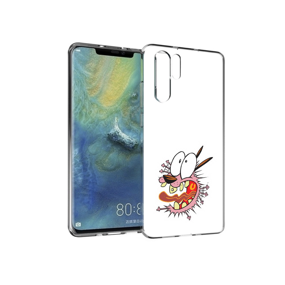 Чехол MyPads Tocco для Huawei P30 Pro испуганный бобик