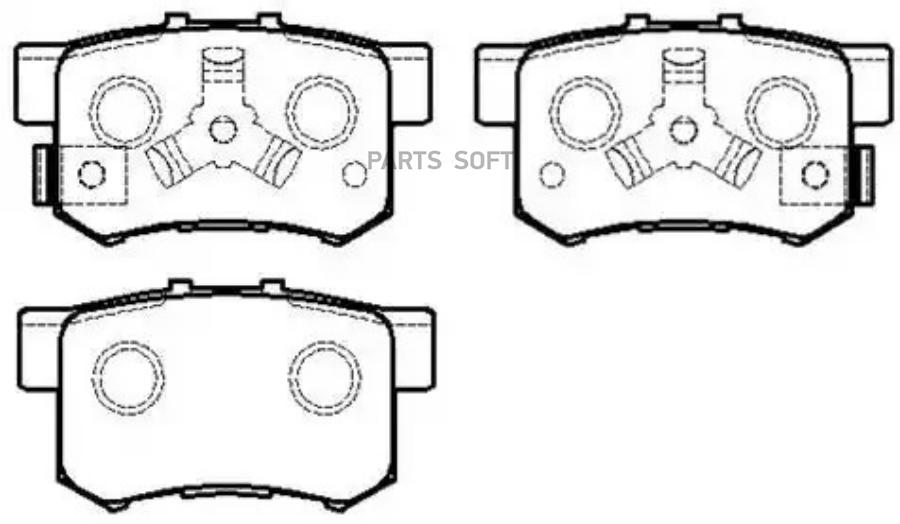 

Тормозные колодки HSB дисковые HP8163