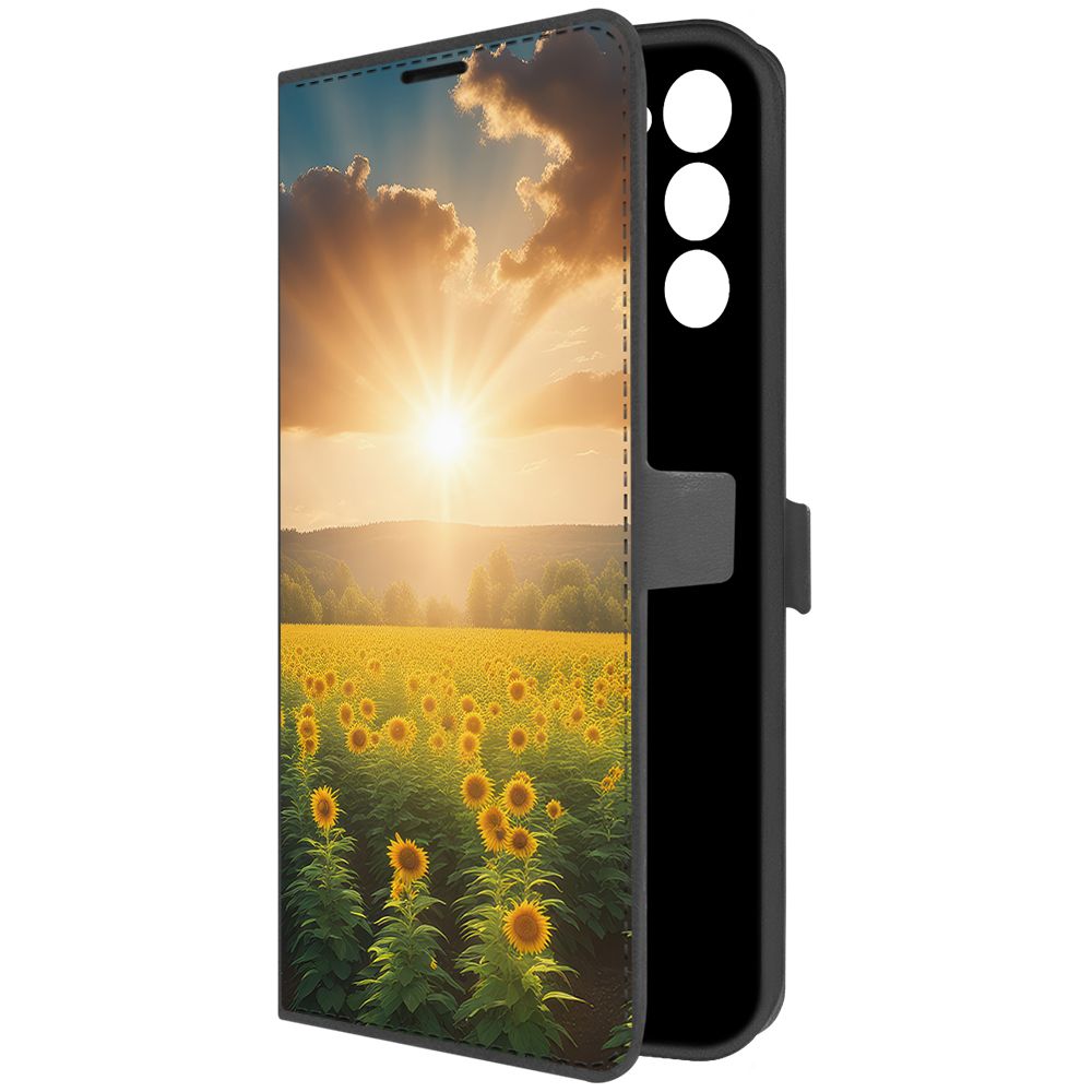 

Чехол-книжка Krutoff Eco Book для Tecno Spark Go 2022 Солнечно (черный)