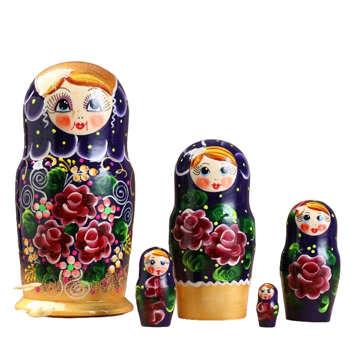 

Матрешки Sima-land 5 кукол, Валерия розы, 15 см, ручная роспись 6780434