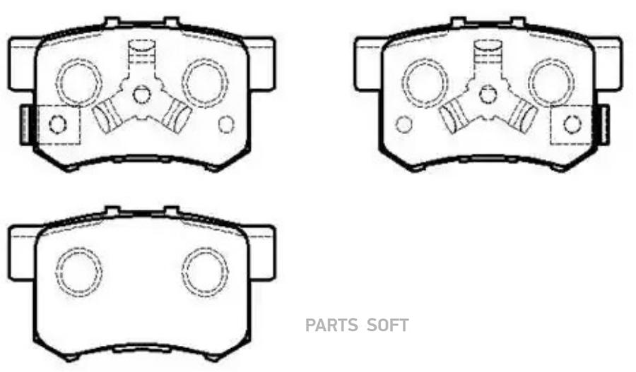 

Тормозные колодки HSB дисковые HP5209