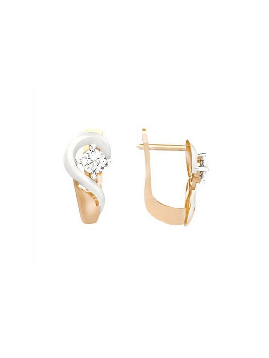 

Серьги из золота TEO MAORI 811100458, фианит, 811100458