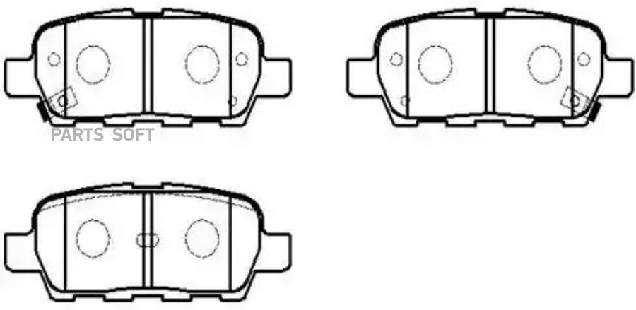 

Тормозные колодки HSB дисковые HP5162