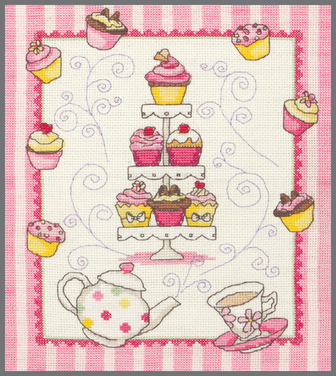 

Набор для вышивания Anchor "Cupcake" 24*20см, MEZ Венгрия, ACS44