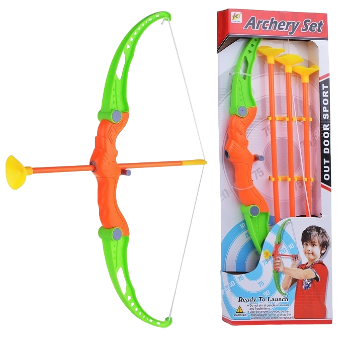 Лук игрушечный со стрелами Oubaoloon на присосках930