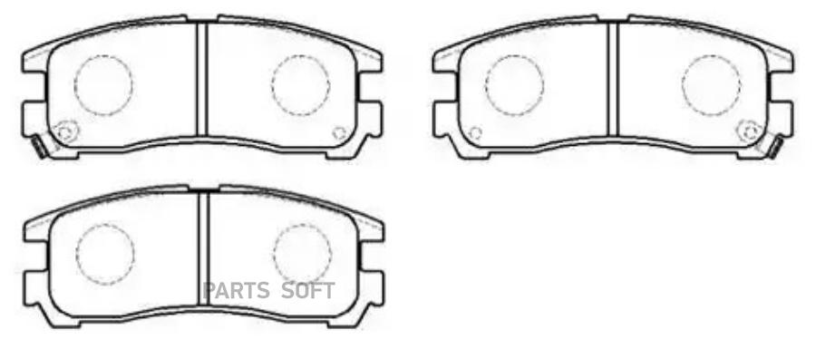 

Тормозные колодки HSB дисковые HP5051