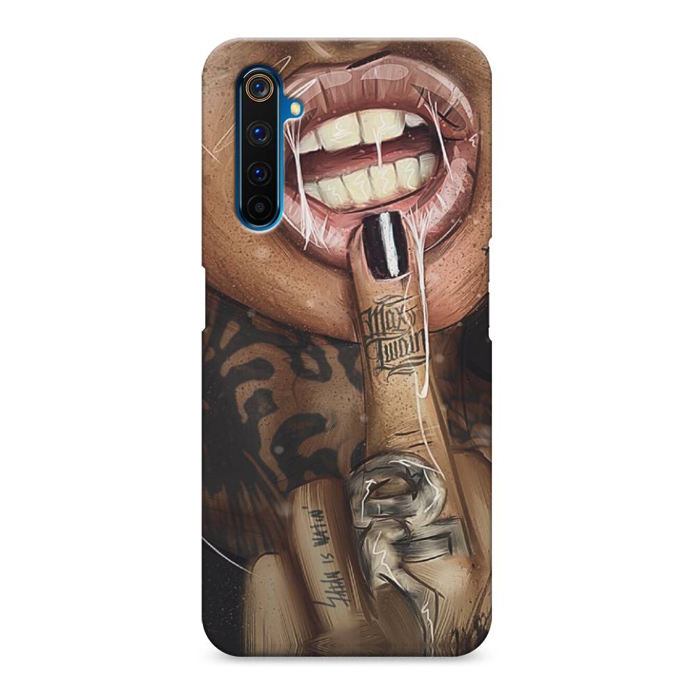

Пластиковый чехол "Девушка с татуировками" на Realme 6 Pro, 252820-7