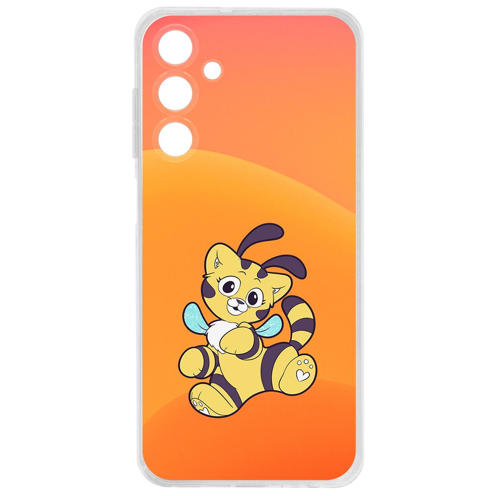 Чехол-накладка Krutoff Clear Case Хаги Ваги- Кошка-Пчлка для Samsung Galaxy A25 5G (A256)