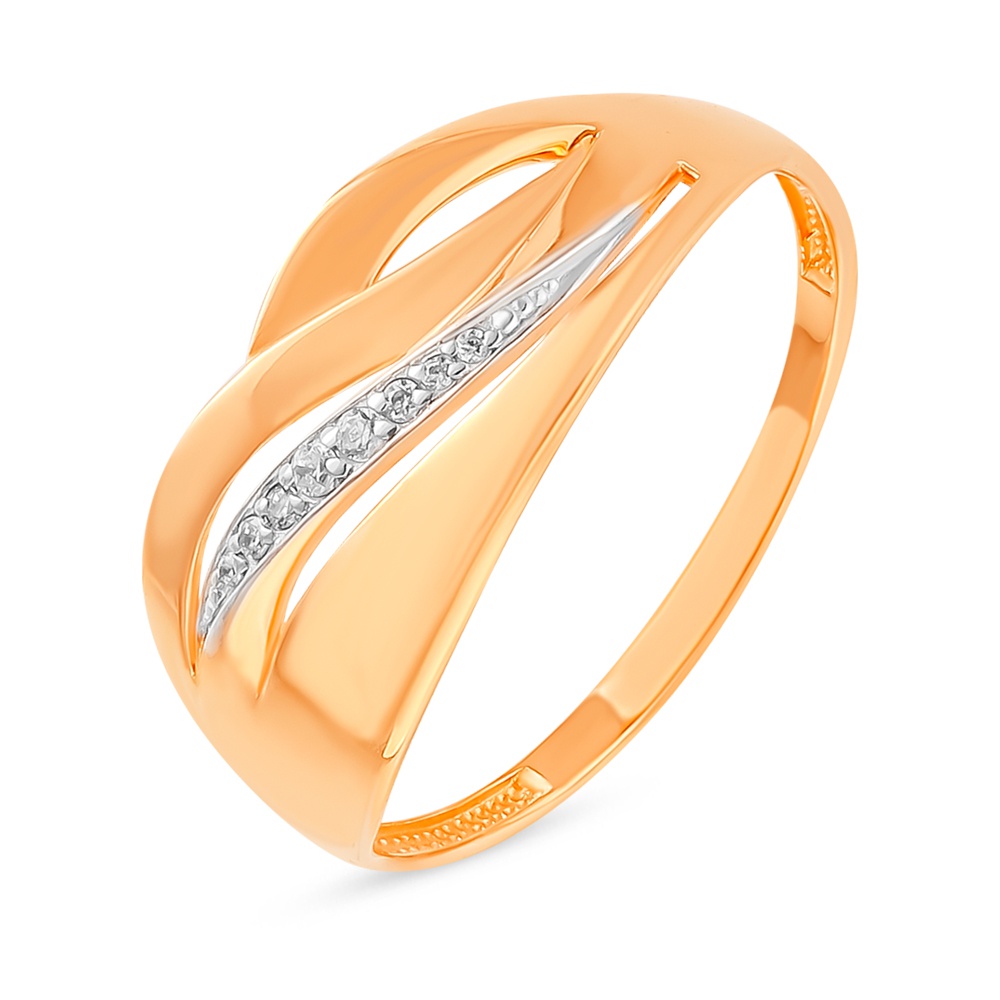 

Кольцо из золота р.  585Gold 301011414, фианит, 301011414