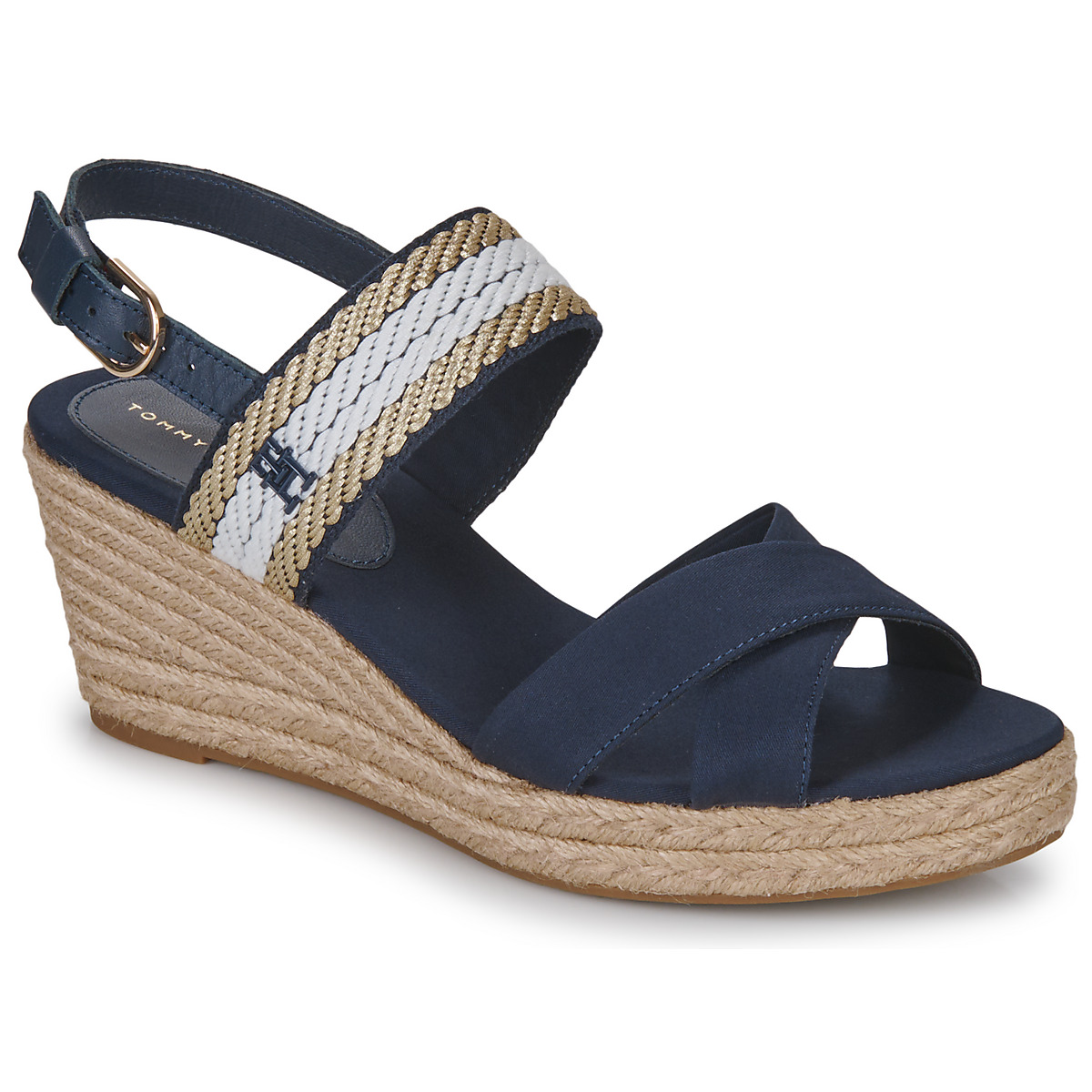

Босоножки женские Tommy Hilfiger 24323794 синие 40 EU, Синий, 24323794