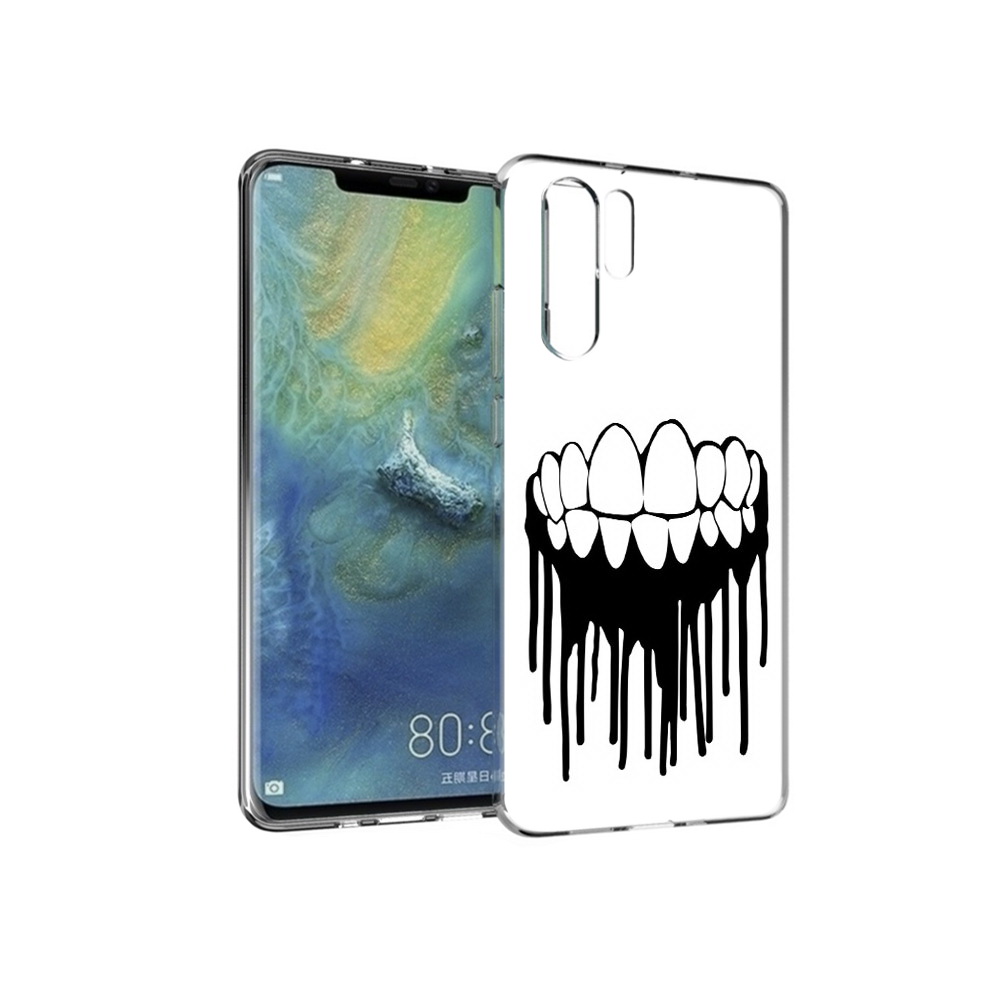 

Чехол MyPads Tocco для Huawei P30 Pro зубы, Прозрачный, Tocco